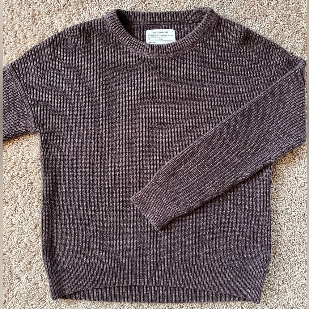REI Purple Women’s Knit Sweater (L)